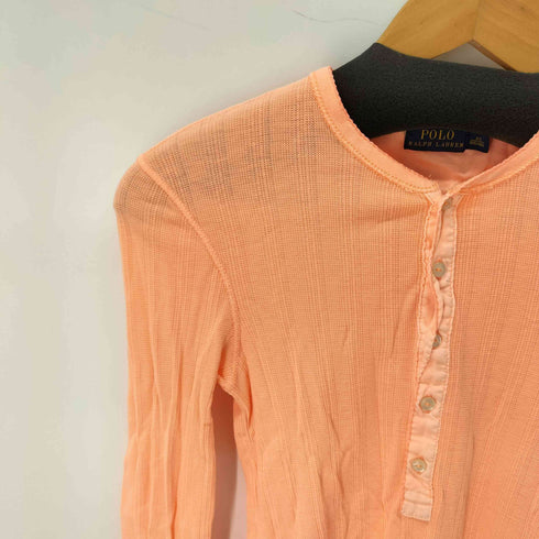 ポロラルフローレン POLO RALPH LAUREN コットンヘンリーネックロングスリーブシャツ ロンT Y2K レディース JPN:XS