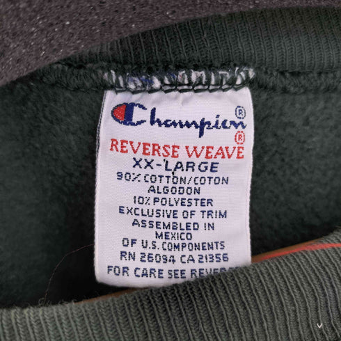 チャンピオン Champion 90s メキシコ製 刺繍タグ REVERSE WEAVE リバースウィーブ クルーネックスウェット メンズ XXL