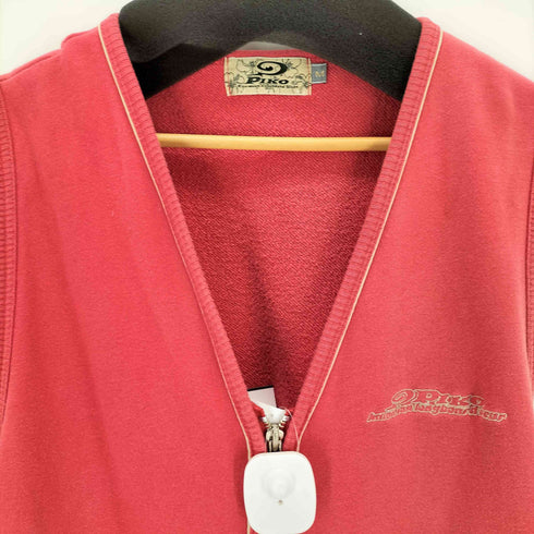 ピコ PIKO ロゴ刺繍 コットンジップアップベスト メンズ JPN:M