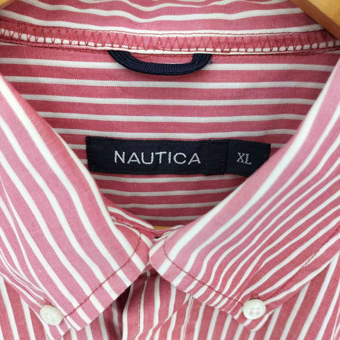 ノーティカ NAUTICA ストライプS/Sボタンダウンシャツ メンズ XL
