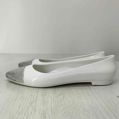 テンパレイト TEMPERATE ポインテッド グリッター ラメ PVC ラバー パンプス レディース JPN:37