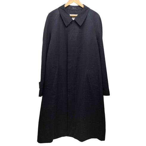 アクアスキュータム AQUASCUTUM 日本製 ウール カシミヤ チェック柄 ステンカラーコート メンズ 42