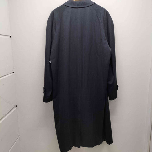 アクアスキュータム AQUASCUTUM 日本製 ウール カシミヤ チェック柄 ステンカラーコート メンズ 42