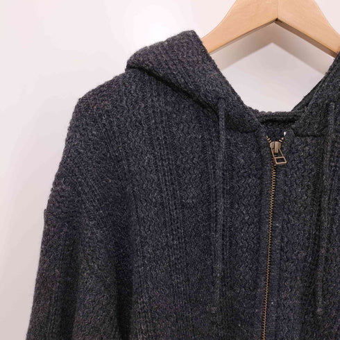 クレプスキュール crepuscule ケーブルニット ジップアップパーカー メンズ 2