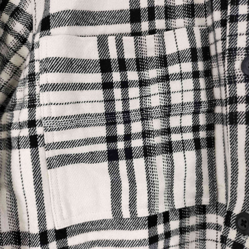 ザラ ZARA チェックフランネルシャツ メンズ import:M