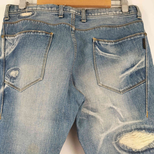 ブラックバレットバイニールバレット BLACKBARRETT by neil barrett リペア加工 デニムパンツ メンズ JPN:3