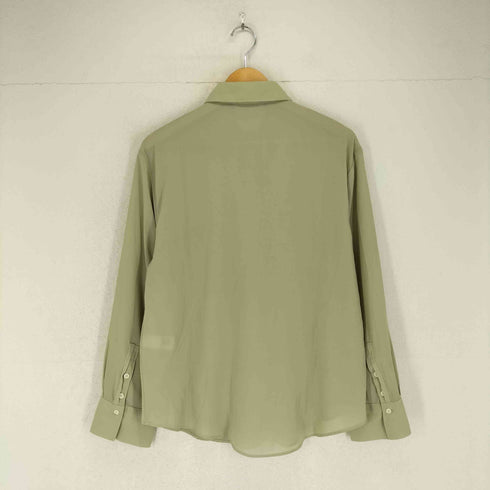 ザラ ZARA シースルーシャツブラウス レディース import:M