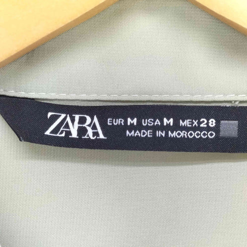 ザラ ZARA シースルーシャツブラウス レディース import:M