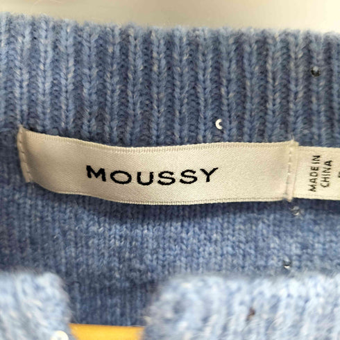マウジー moussy SPANGLE KNIT カーディガン レディース FREE