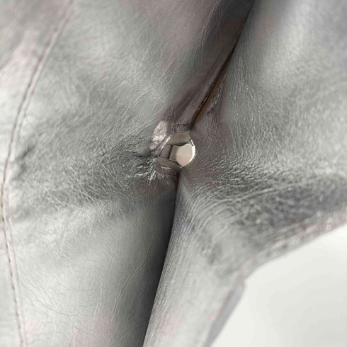 コムデギャルソン COMME des GARCONS SILVER EMBOSSED LOGOTYPE レディース