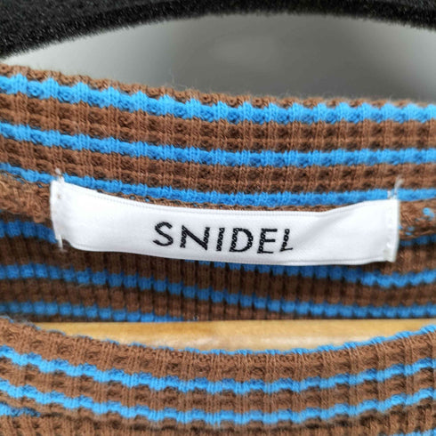 スナイデル snidel ワッフルボリュームスリーブトップス レディース ONE SIZE