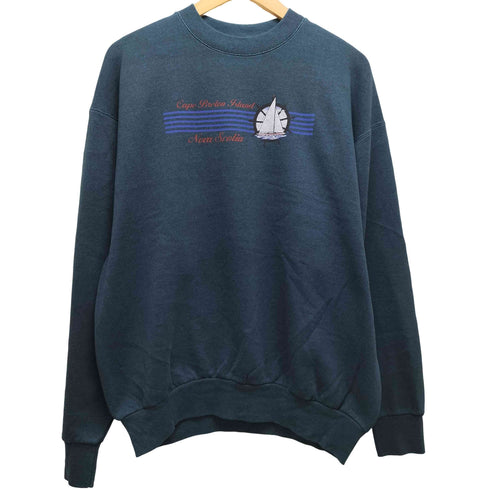 フルーツオブザルーム FRUIT OF THE LOOM MADE IN CANADA フロントプリントクルーネックスウェット メンズ XL