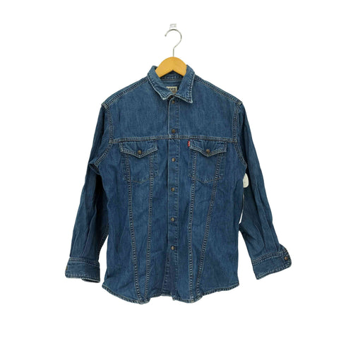 リーバイス Levis 90S FOR Ladies デニムシャツ ロングスリーブ レディース import:M