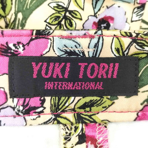 ユキトリイ YUKI TORII フラワープリントテーパード クロップドパンツ レディース JPN:38