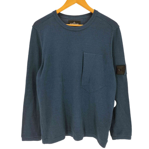 ストーンアイランドシャドウプロジェクト STONE ISLAND SHADOW PROJECT 19SS ワンポケットクルーネックコットンニット メンズ import:L