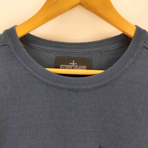 ストーンアイランドシャドウプロジェクト STONE ISLAND SHADOW PROJECT 19SS ワンポケットクルーネックコットンニット メンズ import:L