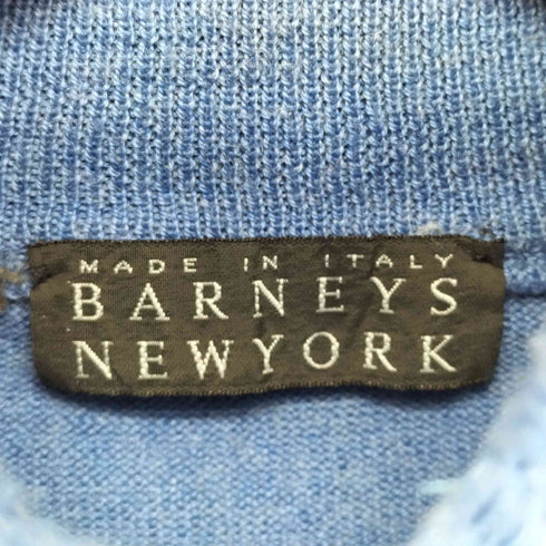 バーニーズニューヨーク BARNEYS NEWYORK イタリア製 ウール アクリル ハーフジップ ニットセーター メンズ