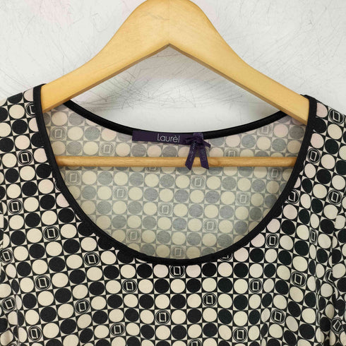 laurel 総柄Uネックカットソー レディース US:6