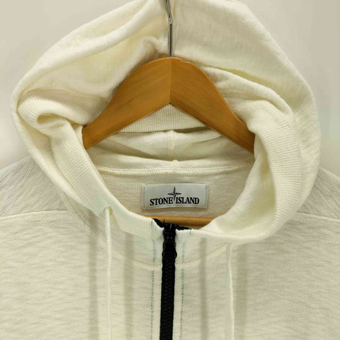 ストーンアイランド STONE ISLAND 18SS ナイロン混ダブルジップコットンニットパーカー メンズ import:L
