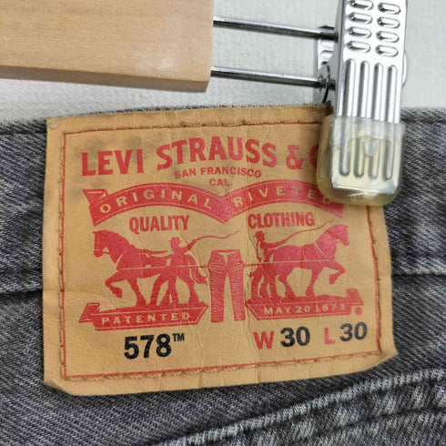 リーバイス Levis 578 BAGGY JEANS LAST GREY メンズ W30 L30