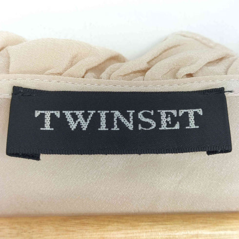 twinset シルクフリルシャツ レディース EUR:42