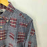 パッチワーク チェック ボタンダウン 半袖シャツ メンズ import:M