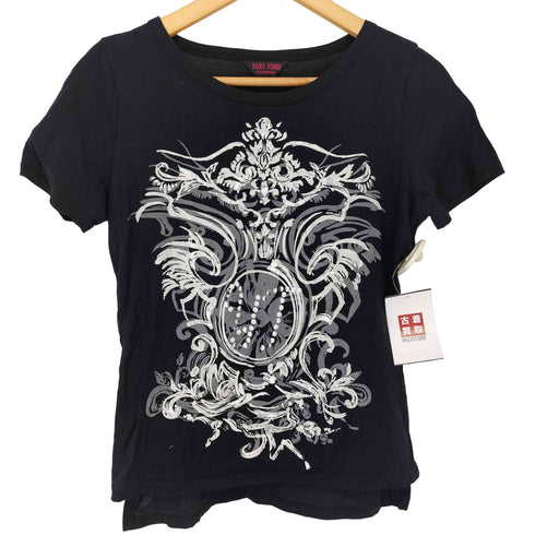 ユキトリイ YUKI TORII プリントクルーネックTシャツ レディース