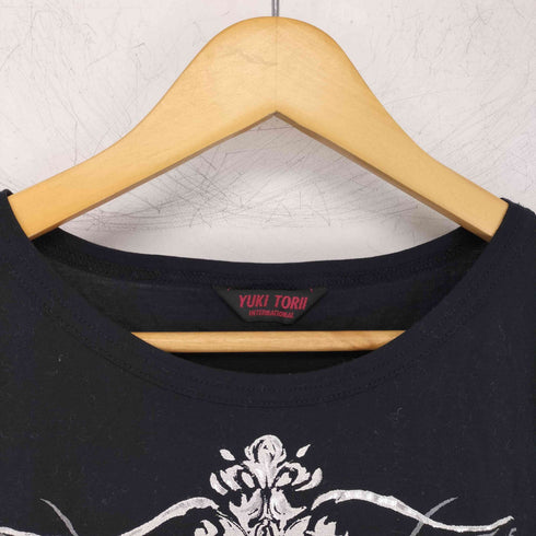 ユキトリイ YUKI TORII プリントクルーネックTシャツ レディース