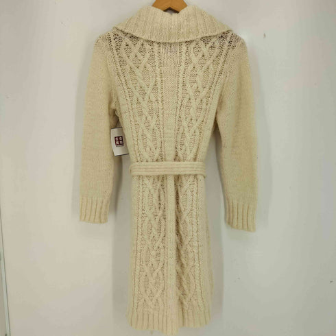 バーバリーロンドン BURBERRY LONDON ウールナイロン ケーブルニット ロングカーディガン レディース JPN:1