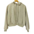ザラ ZARA フェイクスウェード ジップアップパーカー レディース import:L