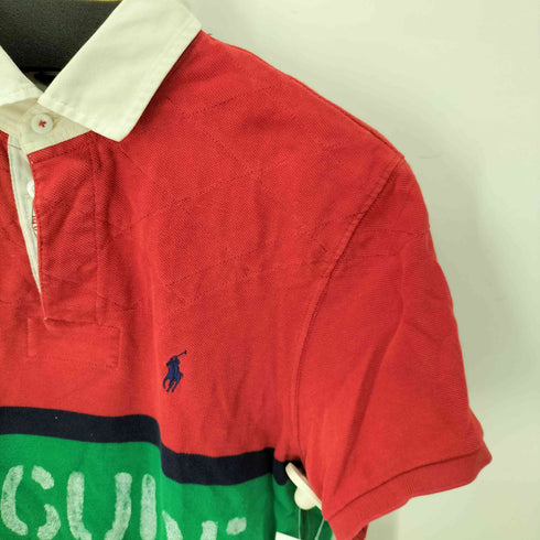 ポロバイラルフローレン Polo by RALPH LAUREN CUSTOM FIT ポニー刺繍 キルティングデザイン ラガーポロシャツ Y2K メンズ JPN:M Y2K