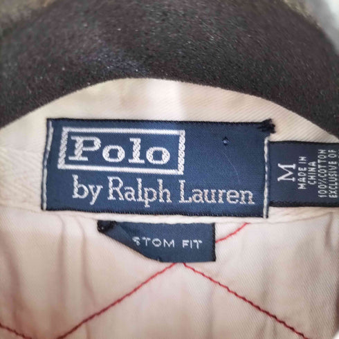 ポロバイラルフローレン Polo by RALPH LAUREN CUSTOM FIT ポニー刺繍 キルティングデザイン ラガーポロシャツ Y2K メンズ JPN:M Y2K