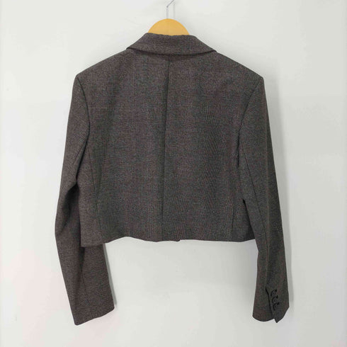 ザラ ZARA クロップド テーラードジャケット レディース import:M