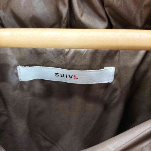 suivi ラビットファー ダウンコート レディース