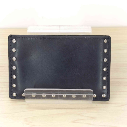 プリティーグリーン Pretty Green ロゴ 刻印 スタッズ レザー カード ケース パス ケース メンズ