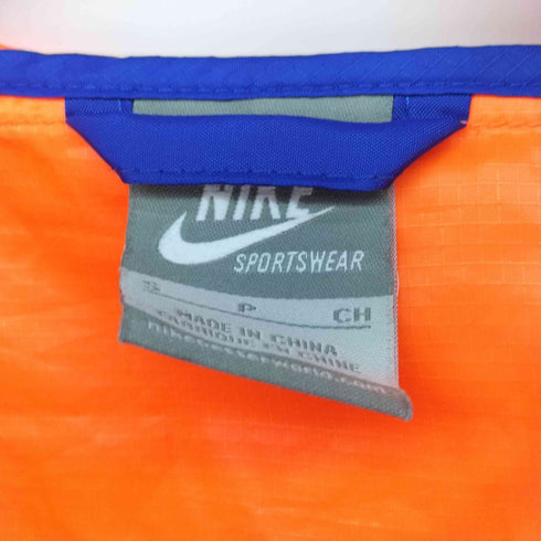 ナイキ NIKE 00S グレータグ ロゴ プリント ジップアップ ナイロン パーカー メンズ import:S