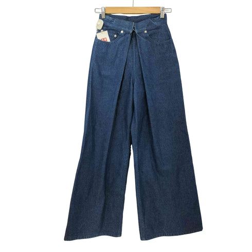 ジョンローレンスサリバン JOHN LAWRENCE SULLIVAN Rigid denim wide pants リジット デニム ワイド パンツ レディース JPN:S