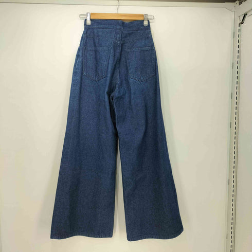 ジョンローレンスサリバン JOHN LAWRENCE SULLIVAN Rigid denim wide pants リジット デニム ワイド パンツ レディース JPN:S