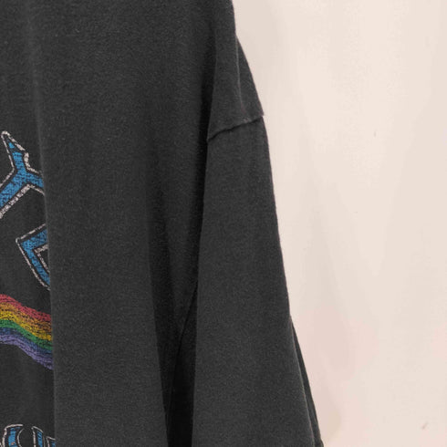 フロントプリントクルーネックバンドTシャツ コピーライト2010 メンズ