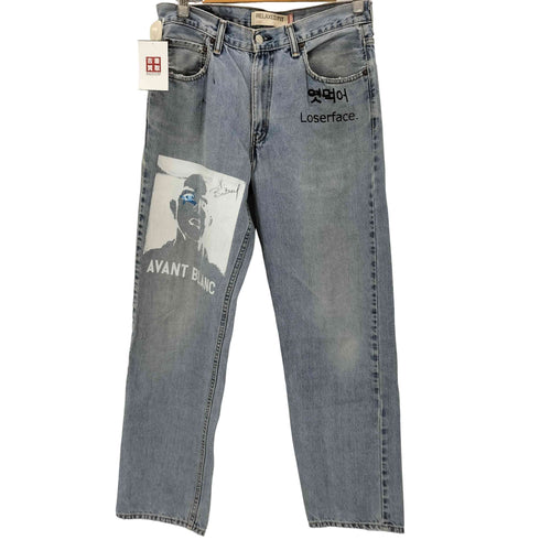 リーバイス Levis メキシコ製 550 RELAXED FIT リメイクデニムパンツ メンズ