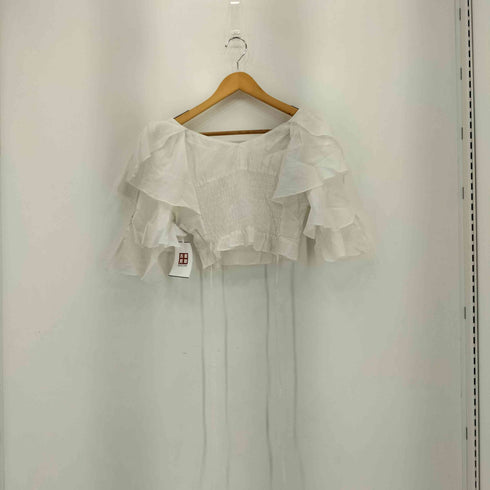 スナイデル snidel フリルティアードクロップドブラウス レディース ONE SIZE