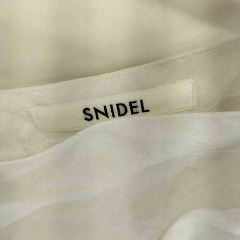 スナイデル snidel フリルティアードクロップドブラウス レディース ONE SIZE