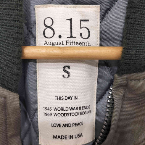 オーガストフィフティーン 8.15 august fifteenth 15AW USA製 TALONジップ ジップアップ ブルゾン ジャケット メンズ import:S