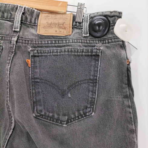 リーバイス Levis 90S MADE IN USA ボタン裏575刻印 オレンジタブ 517 ブラックデニムパンツ メンズ W38 L32