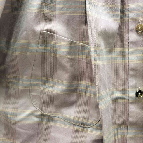 19AW PERMINUTE シャーリング ワイドスリーブ チェック シャツ ワンピース レディース FREE