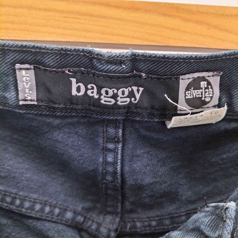 リーバイス Levis 00s ボタン裏977刻印 silver tab baggy ブラックデニムパンツ メンズ W34 L34