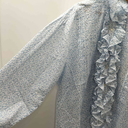 ミキオサカベ MIKIOSAKABE 23SS ストライプ フリル ビッグ シャツ レディース FREE