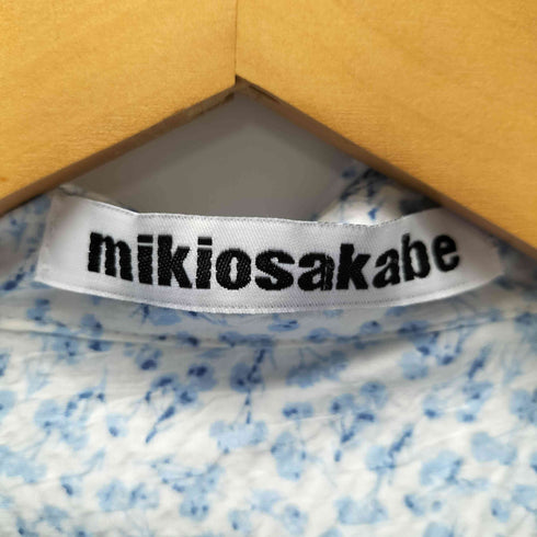 ミキオサカベ MIKIOSAKABE 23SS ストライプ フリル ビッグ シャツ レディース FREE
