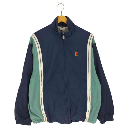 ナイキ NIKE 90s 銀タグ テニスライン コートロゴ ナイロンジャケット メンズ JPN:L