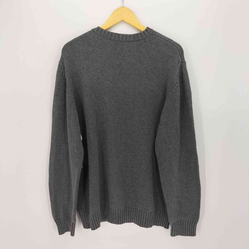 KNIGHTSBRIDGE 90-00S Vネック ボーダー コットンニット メンズ import:L